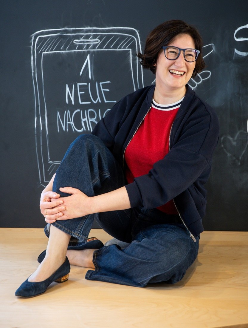 Katharina Lutz freut sich über ihre Nachricht